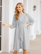 Vestidos de la madre de la novia de Sunderly, vestido de graduación, vestido plisado informal SY28065