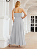 Baoleely  Halter Long Bridesmaid Dresses Formal A line Juniors Dress 28029