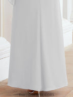 Vestido largo de fiesta formal Sunderly para la madre de la novia con capa de volantes SY28026