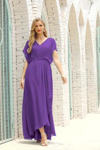 Vestido Baoleely para la madre de la novia, talla grande, escote en V, largo hasta el suelo, formal, para invitada de boda 28020