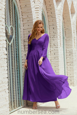 Baoleely Bridesmaid Dress Chiffon Formal Party Dress Evening Dress 28016