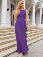 Baoleely Bridesmaid Dresses for Wedding Ruffles Long Formal Prom Gowns 28039