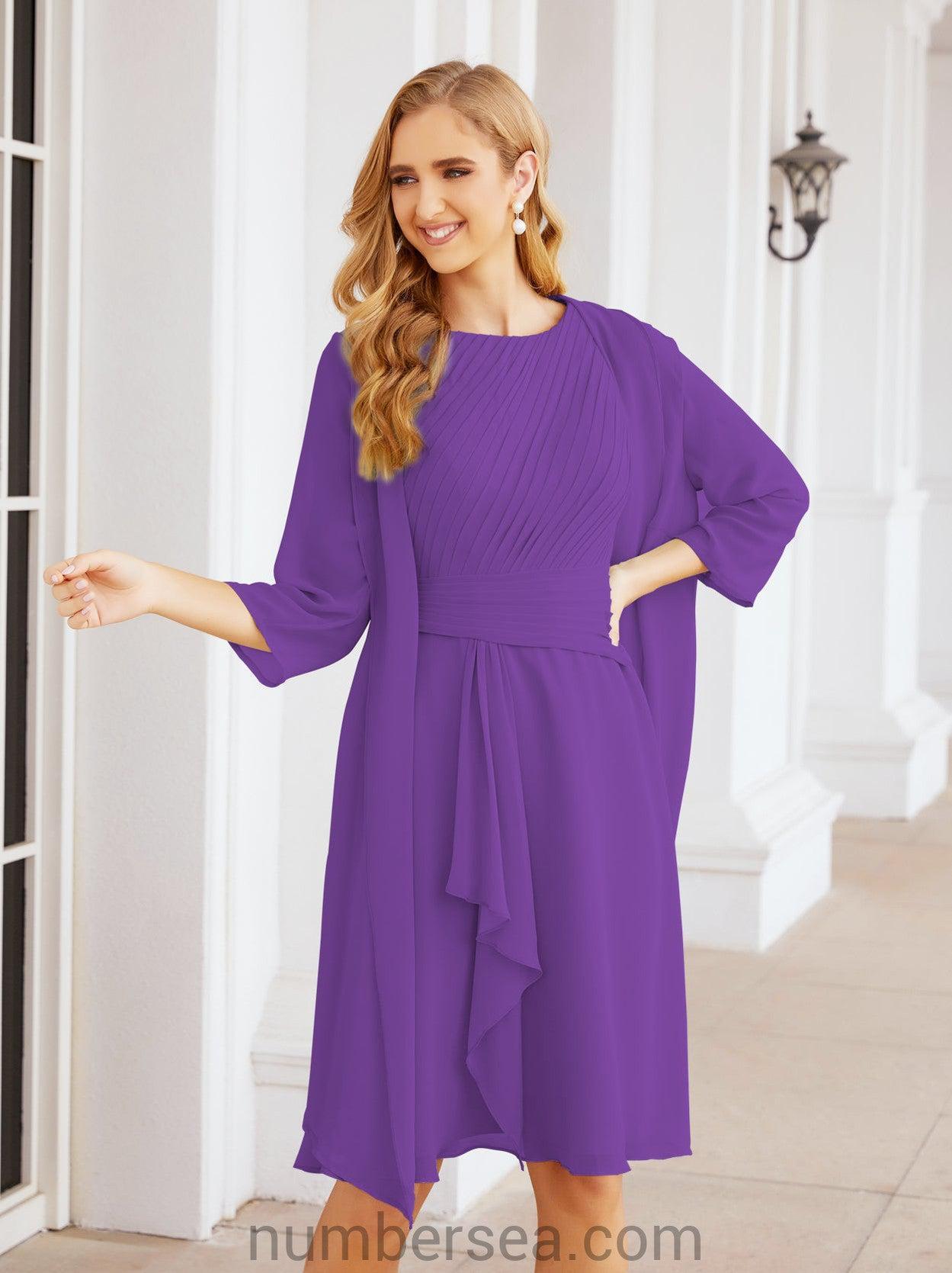 Vestidos de la madre de la novia de Sunderly, vestido de graduación, vestido plisado informal SY28065