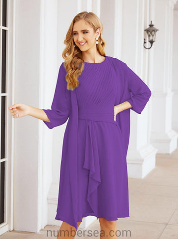 Vestidos de la madre de la novia de Sunderly, vestido de graduación, vestido plisado informal SY28065