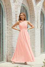 Vestidos de dama de honor con cuello halter, vestido formal de cóctel o de fiesta 28015 