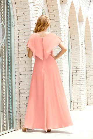 Vestido Baoleely para la madre de la novia, talla grande, escote en V, largo hasta el suelo, formal, para invitada de boda 28020