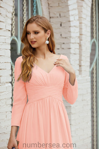 Baoleely Bridesmaid Dress Chiffon Formal Party Dress Evening Dress 28016