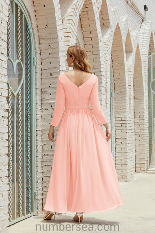 Baoleely Bridesmaid Dress Chiffon Formal Party Dress Evening Dress 28016