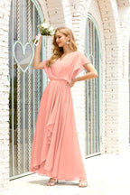 Vestido Baoleely para la madre de la novia, talla grande, escote en V, largo hasta el suelo, formal, para invitada de boda 28020
