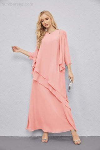 Vestidos de madre de la novia con cárdigan ligero abierto al frente, vestido formal de fiesta 28081 