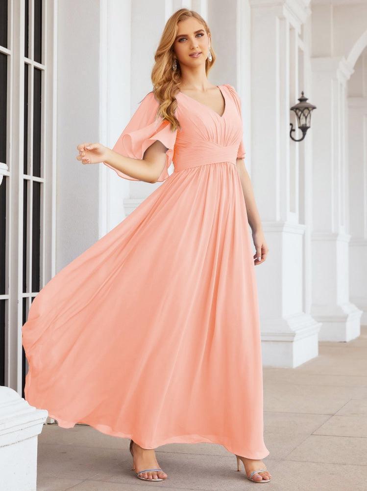 Robes de demoiselle d'honneur pour femmes, robe de soirée longue de mariage, robe de bal 28068