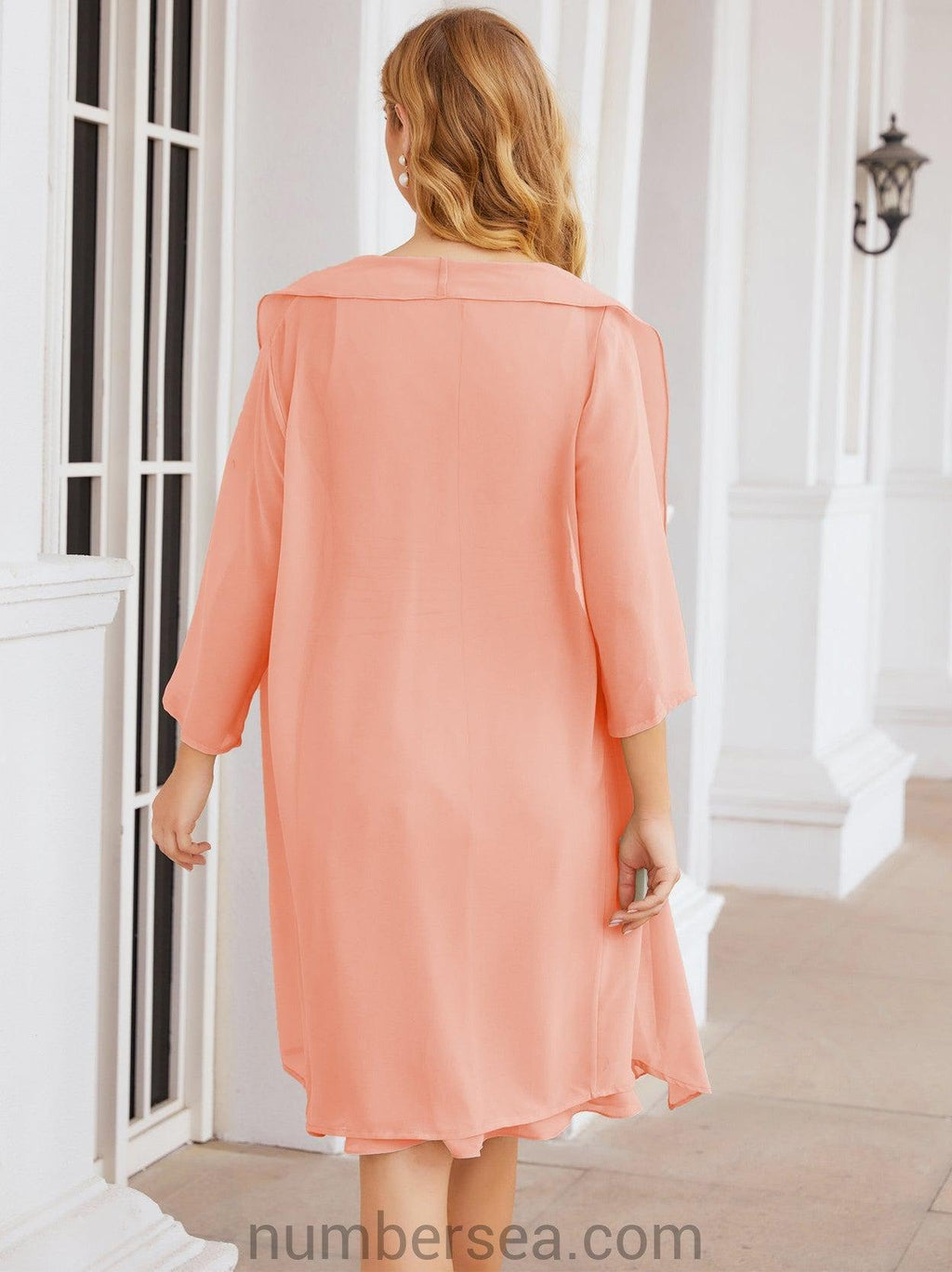 Vestidos de la madre de la novia de Sunderly, vestido de graduación, vestido plisado informal SY28065