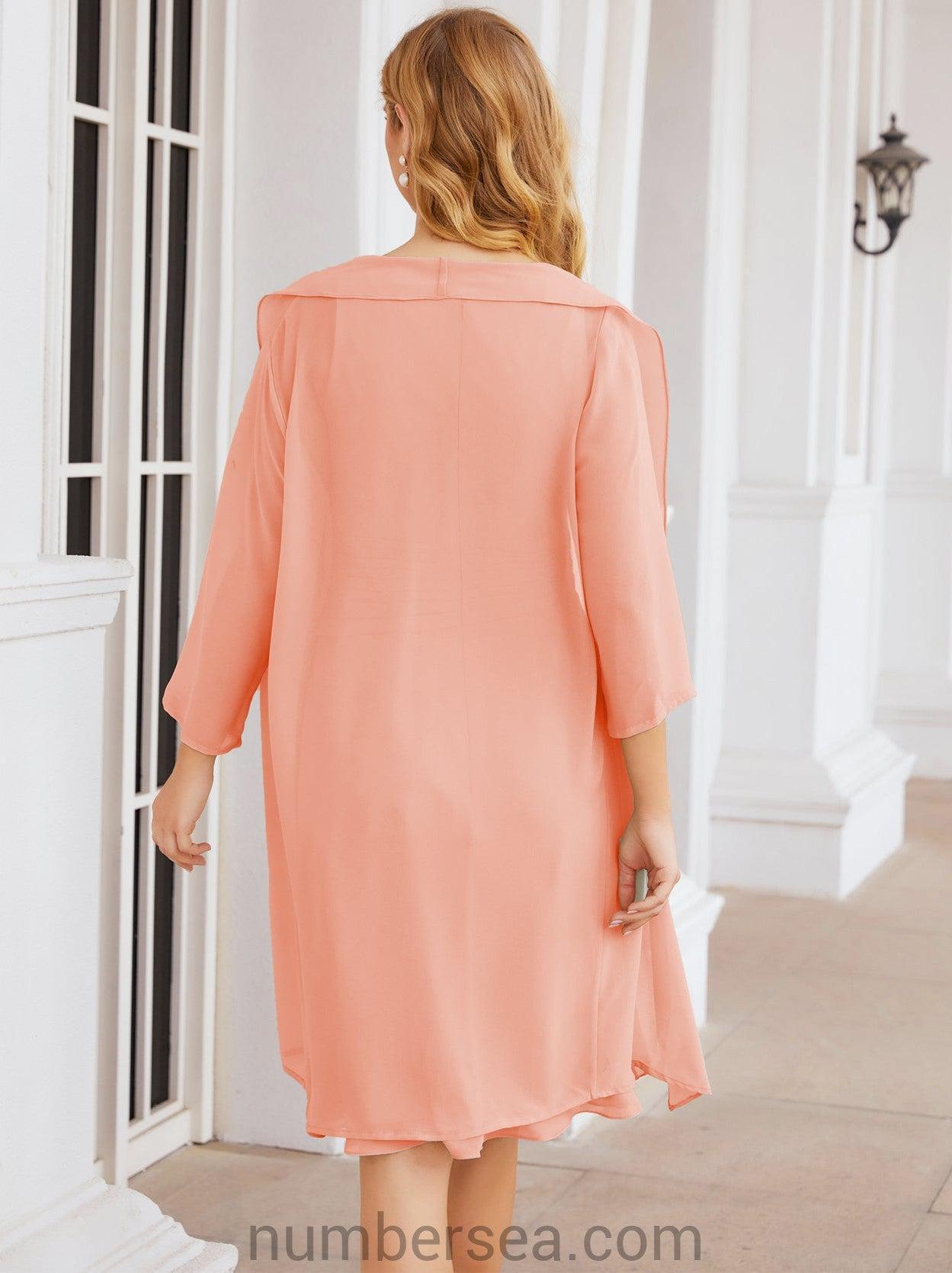 Vestidos de la madre de la novia de Sunderly, vestido de graduación, vestido plisado informal SY28065