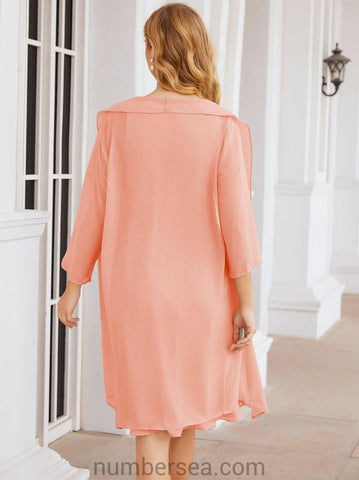 Vestidos de la madre de la novia de Sunderly, vestido de graduación, vestido plisado informal SY28065