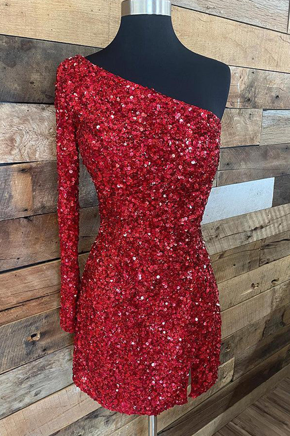 Sequins Homecoming Dress with Sleeves