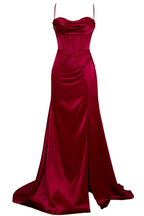 Robe de bal longue lavande sirène à décolleté cœur Y2507