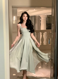 Robe midi élégante à volants, nouvelle robe de soirée d'été, vêtements de mode pour femmes, robe d'été Y4709