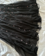 Black Chiffon Beaded Evening Dress Classy Backless Mermaid Prom Dress Y8297