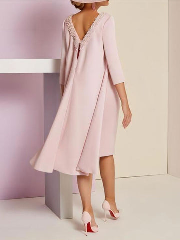 Sheath/Column Long Sleeves Mother of the Bride Dresses with Beading