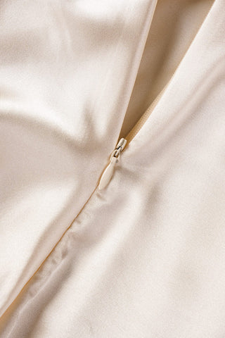 Vestidos de noche sexys, formales, lisos, sin espalda, con abertura y cuello oblicuo. 