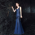 Evening Dress Women Cocktail Elegant Annual Meeting Long Fishtail Sexy Dress