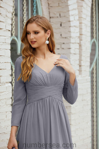 Baoleely Bridesmaid Dress Chiffon Formal Party Dress Evening Dress 28016