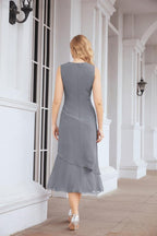 Robe de soirée deux pièces Sunnderly, coupe trapèze, pour la mère de la mariée, référence SY28072