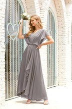 Vestido Baoleely para la madre de la novia, talla grande, escote en V, largo hasta el suelo, formal, para invitada de boda 28020
