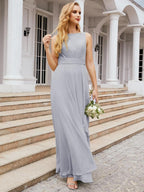 Baoleely Bridesmaid Dresses for Wedding Ruffles Long Formal Prom Gowns 28039