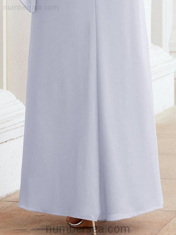 Vestido largo de fiesta formal Sunderly para la madre de la novia con capa de volantes SY28026