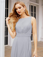 Baoleely Bridesmaid Dresses for Wedding Ruffles Long Formal Prom Gowns 28039