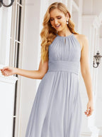 Baoleely Keyhole Bridesmaid Dresses Sleeveless Formal Evening Party Prom Gowns 28043