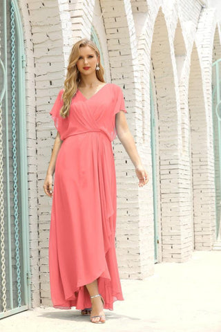 Vestido Baoleely para la madre de la novia, talla grande, escote en V, largo hasta el suelo, formal, para invitada de boda 28020
