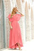 Vestido Baoleely para la madre de la novia, talla grande, escote en V, largo hasta el suelo, formal, para invitada de boda 28020