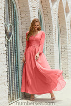 Baoleely Bridesmaid Dress Chiffon Formal Party Dress Evening Dress 28016