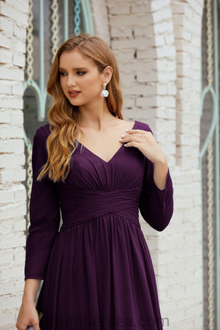 Baoleely Bridesmaid Dress Chiffon Formal Party Dress Evening Dress 28016