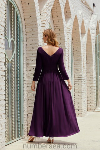 Baoleely Bridesmaid Dress Chiffon Formal Party Dress Evening Dress 28016