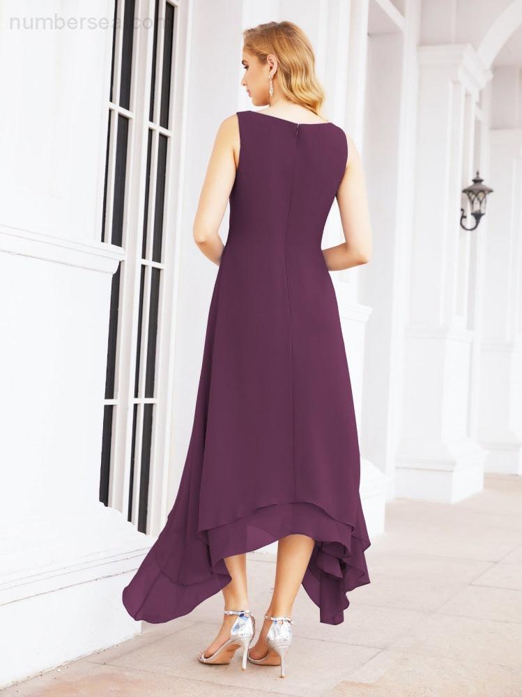Vestido de fiesta formal de dos piezas corte A para la madre de la novia Sunderly SY28073