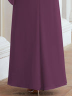 Vestido largo de fiesta formal Sunderly para la madre de la novia con capa de volantes SY28026