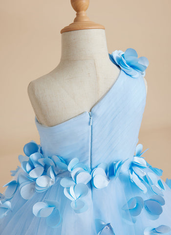 Vestido de princesa/vestido de tul hasta el suelo para niña de las flores 