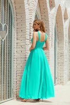 Vestidos de dama de honor con cuello halter, vestido formal de cóctel o de fiesta 28015 