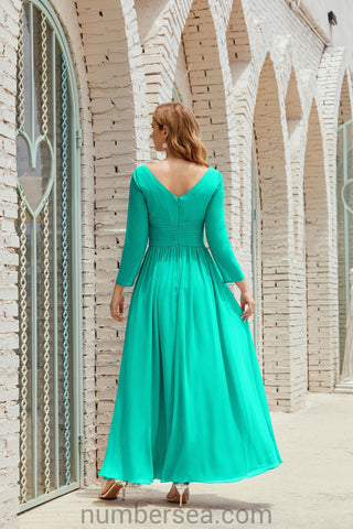 Baoleely Bridesmaid Dress Chiffon Formal Party Dress Evening Dress 28016