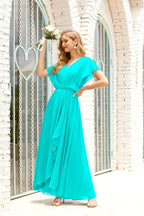 Vestido Baoleely para la madre de la novia, talla grande, escote en V, largo hasta el suelo, formal, para invitada de boda 28020