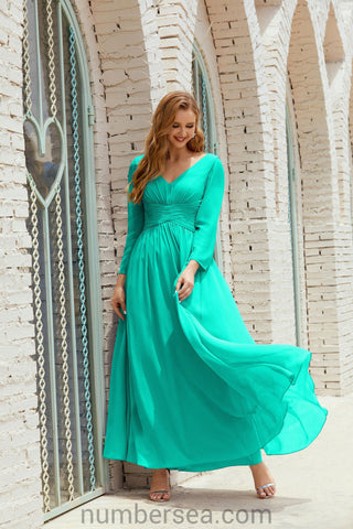 Baoleely Bridesmaid Dress Chiffon Formal Party Dress Evening Dress 28016