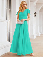 Vestidos de fiesta formales Baoleely para madre de la novia, con mangas cortas, vestido de dama de honor 28047 