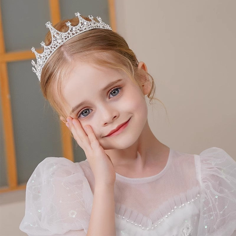 Tiara de corona púrpura para niñas