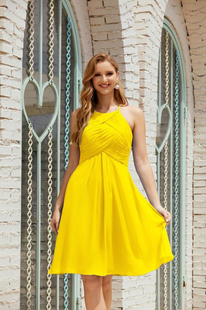 Vestidos de fiesta sin mangas, vestido formal de cóctel para graduación 28014 