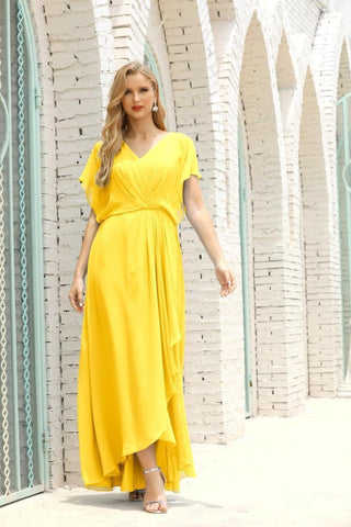 Vestido Baoleely para la madre de la novia, talla grande, escote en V, largo hasta el suelo, formal, para invitada de boda 28020