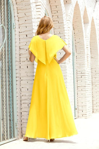 Vestido Baoleely para la madre de la novia, talla grande, escote en V, largo hasta el suelo, formal, para invitada de boda 28020