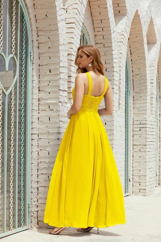 Vestidos de dama de honor con cuello halter, vestido formal de cóctel o de fiesta 28015 
